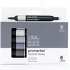 Set markere cu alcool cu două vârfuri - 6 buc, neutral tones