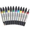 Promarker Watercolour marker tip pensulă acuarelă cu două vârfuri   set  - 12 buc, basic tones