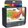 Promarker Watercolour marker tip pensulă acuarelă cu două vârfuri   set  - 24 buc, în suport cu fermoar