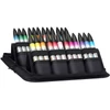 Promarker Watercolour marker tip pensulă acuarelă cu două vârfuri   set  - 24 buc, în suport cu fermoar