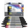 Promarker Watercolour marker tip pensulă acuarelă cu două vârfuri   set  - 6 buc, basic tones