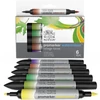 Promarker Watercolour set de creioane cu două capete - 6 buc, foliage tones