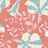 Material patchwork  - Tilda Gardenlife - Striped Petunia Coral 100309