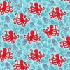 Tesatura patchwork - Makower - Deep Blue Sea 140/B2 Octopus light blue