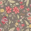 Material patchwork  - Makower - Wildflower Cottage 1590C Wildflower pewter