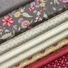 Material patchwork  - Makower - Wildflower Cottage 1599C Gate pewter