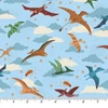 Tesatura patchwork - Makower - Prehistoric 165/B2 Soar light blue