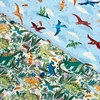 Tesatura patchwork - Makower - Prehistoric 165/B2 Soar light blue