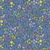Material patchwork  - Makower - Petite Fleur 180/B Meadow blue