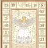 Imagine 2/4 - Tesatura patchwork - Makower - Christmas 25 Advent Angel Cream 042/Q, Panel, 60 cm