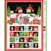 Imagine 2/4 - Material patchwork  - Makower - Christmas Santa Paws Cats advent 2477-1 Panel, 60cm