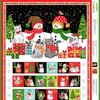 Imagine 3/4 - Material patchwork  - Makower - Christmas Santa Paws Cats advent 2477-1 Panel, 60cm
