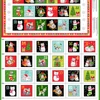 Imagine 4/4 - Material patchwork  - Makower - Christmas Santa Paws Cats advent 2477-1 Panel, 60cm