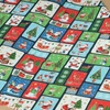 Material patchwork  - Makower - Christmas 23 Santa Blocks  2583-1 Panel, 30cm