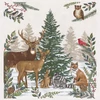 Material patchwork  - Moda - Woodland Winter by Deb Strain 56099-11 Panel, 60 cm