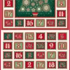 Tesatura patchwork - Makower - Good Tidings Advent 110/1, Panel, 60cm