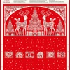 Tesatura patchwork - Makower - Christmas 25 Scandi Advent Red 117/R, Panel, 60cm