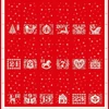 Tesatura patchwork - Makower - Christmas 25 Scandi Advent Red 117/R, Panel, 60cm