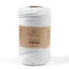 Fire Macrame, ReTwisst Macrame String, 3 mm, 250 g - 01, alb