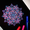 Sakura Gelly Roll Moonlight pix cu gel - 418, fluo vermillion