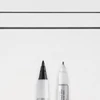 Sakura IDenti Pen marker cu alcool, cu două vârfuri  - black