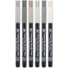 Sakura Koi Brush Pen marker tip pensulă  în set  - 6 buc, Urban