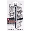Imagine 1/5 - Set stilou de desen tehnic Sakura Pigma Micron - set de 6 + suport stilou, Black Edition