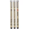 Sakura Pigma Micron Set stilou pentru desen tehnic és markere tip pensulă  - 3 buc