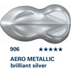 Schmincke AERO COLOR Professional vopsea aerograf , 28 ml - 906, AERO METALLIC brilliant silver