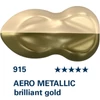 Schmincke AERO COLOR Professional vopsea aerograf , 28 ml - 915, AERO METALLIC brilliant gold