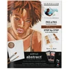Set de vopsele acrilice abstracte Sennelier, Step by Step - Blessing Portrait: 7x21 ml + pânză + pensulă