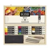 Sennelier Oil Stick set de creioane cu vopsea uleioasă și accesorii - 12x38 ml, cutie din lemn