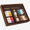 Sennelier Rive Gauche Set pictură în ulei, 12x10 ml + accesorii, în cutie de lemn