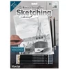Desen de schiță realizat cu instrumente din setul de desen grafic, 22x30 cm – Barcă de pescuit