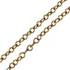 Lanț metalic pentru bijuterii, 2 m - culoare bronz antic, 3x4 mm