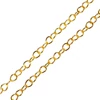 Lanț metalic pentru bijuterii, 2 m - culoare aurie, 4x5 mm