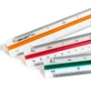 Rigla triunghiulară cu scală de 30 cm – 1:20, 1:25, 1:50, 1:75, 1:100, 1:125