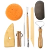 Set de modelare și golire pentru lut - 8 buc