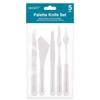 Set de cuțite pentru pictură, plastic - set de 5
