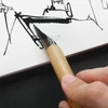 Set de stilouri caligrafice din bambus, 3 bucăți