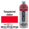 Talens Amsterdam spray vopsea acrilică pe bază de apă, 400 ml - 317, transparent red medium
