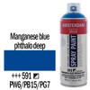 Talens Amsterdam spray vopsea acrilică pe bază de apă, 400 ml - 591, manganese blue phthalo deep