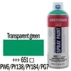 Talens Amsterdam spray vopsea acrilică pe bază de apă, 400 ml - 651, transparent green