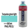 Talens Amsterdam spray vopsea acrilică pe bază de apă, 400 ml - 660, turquoise green light