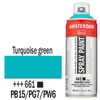 Talens Amsterdam spray vopsea acrilică pe bază de apă, 400 ml - 661, turquoise green