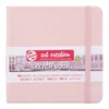 Caiet de desen și schițe Talens Art Creation Sketch Book,  140 g, 80 coli - 12x12 cm, roz pastel