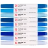 Talens Pantone marker pensulă  cu două vârfuri în set   - 9 buc, Blue