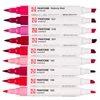 Talens Pantone marker pensulă  cu două vârfuri în set   - 9 buc, Cool red