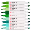 Talens Pantone marker pensulă  cu două vârfuri în set   - 9 buc, Green