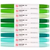 Talens Pantone marker pensulă  cu două vârfuri în set   - 9 buc, Green